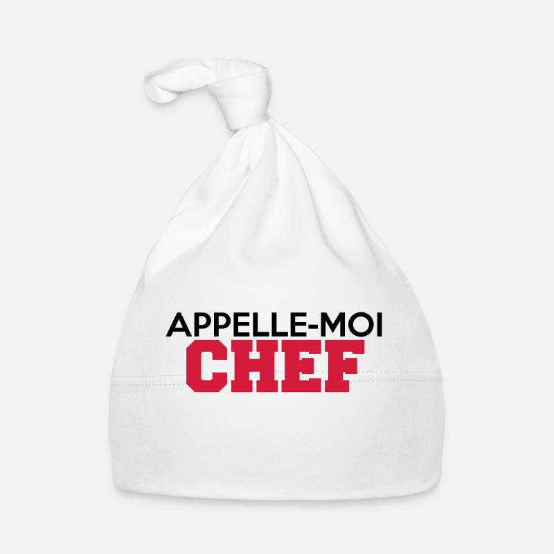 APPELLE-MOI CHEF Bonnet bio Bébé