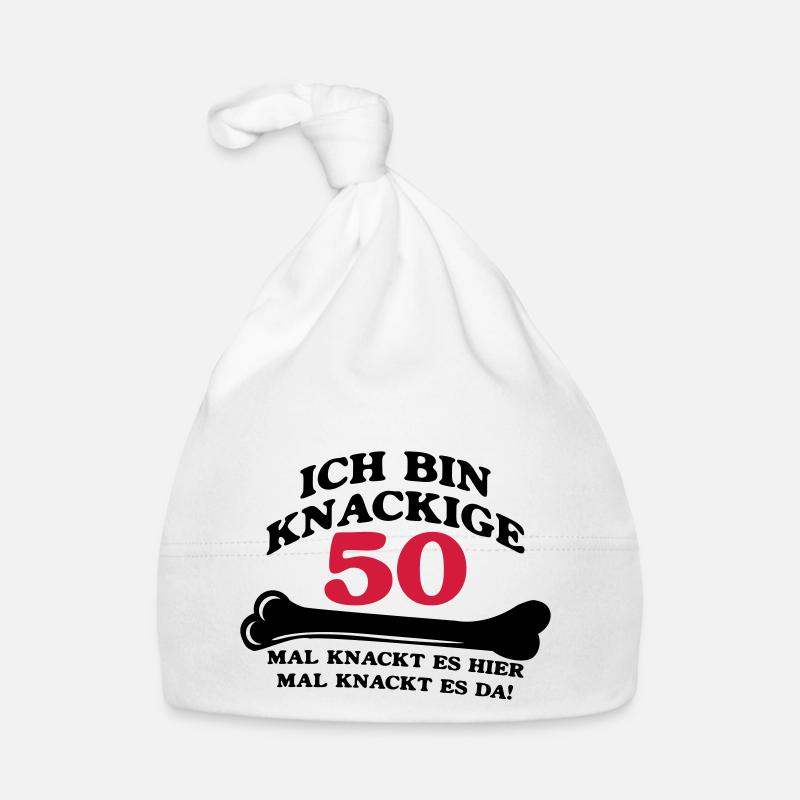 Geburtstag - Ich bin Knackige 50 Baby Bio-Mütze