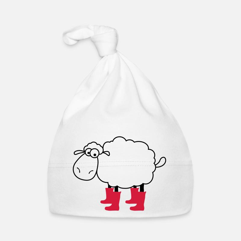 mouton - Bonnet bio Bébé - blanc