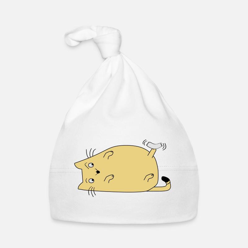 Chat avec du ruban adhésif Bonnet bio Bébé