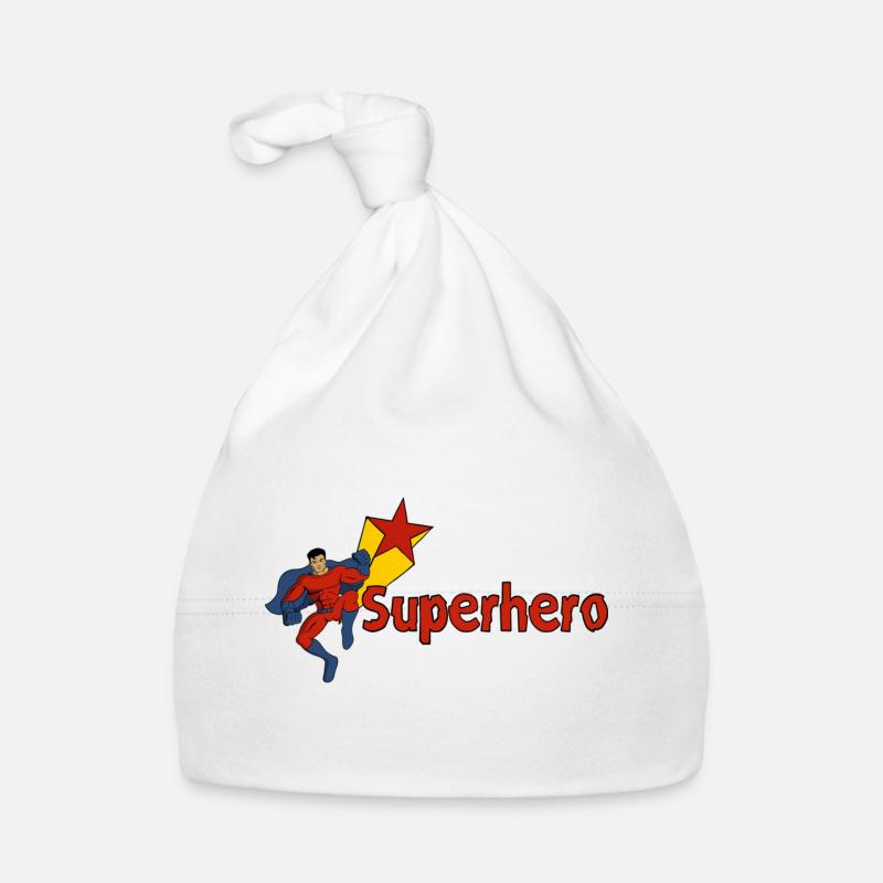 Superhero Comic Superheld - Ideale Geschenkidee Baby Bio-Mütze