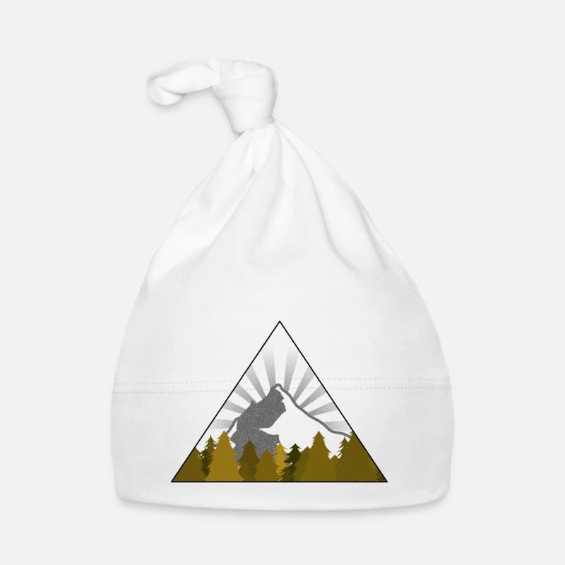 Wald Mountain Forest Sun Baby Bio-Mütze
