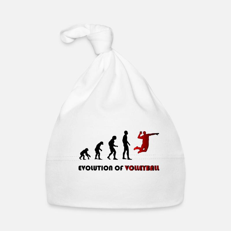 Evolution of Volleyball Organic Baby Cap