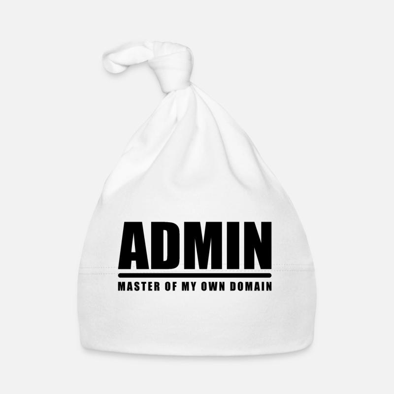 Admin Administrator domain master Meister Webseite - Baby Bio-Mütze - Weiß