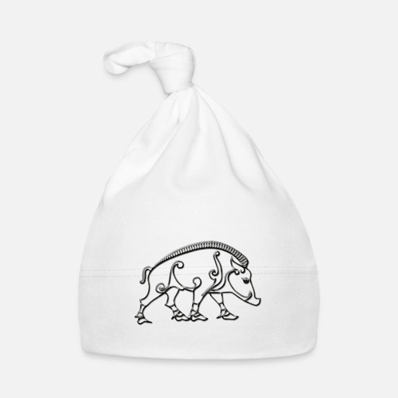 Celtic boar Organic Baby Cap