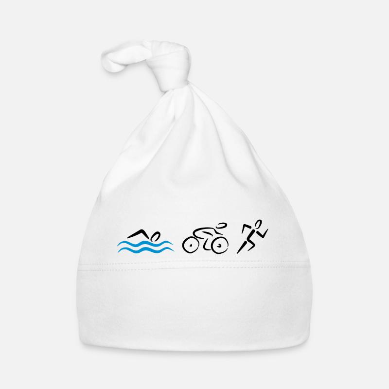 Triathlon - Baby Bio-Mütze - Weiß