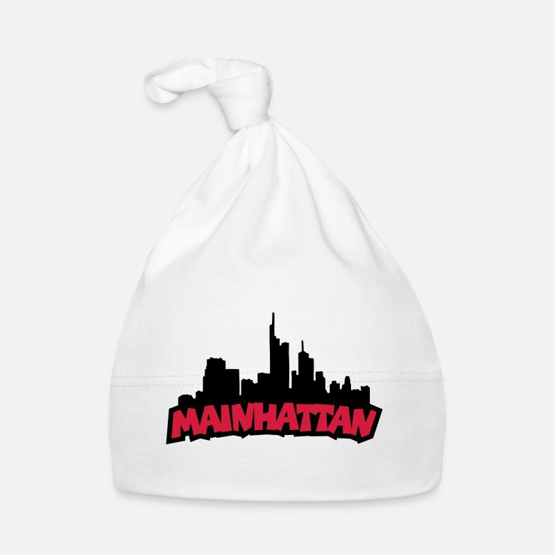 Mainhattan - Organic Baby Cap - white