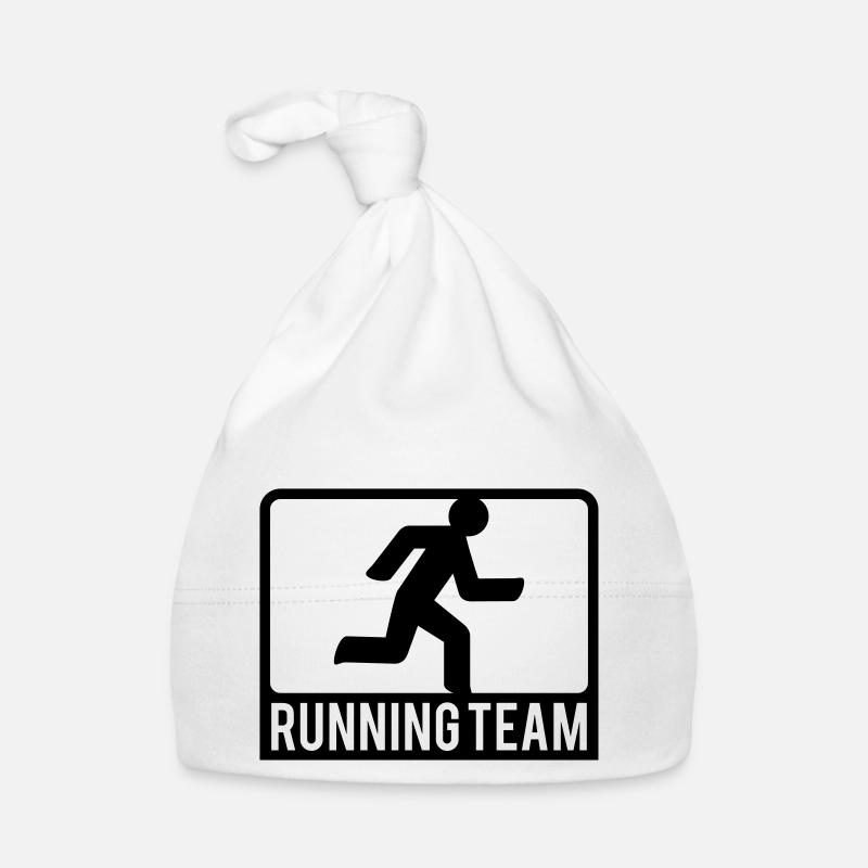 Running Team Sport Logo Baby Bio-Mütze