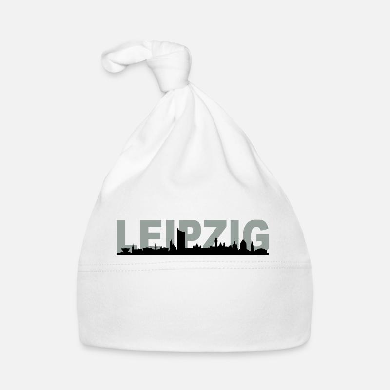 Skyline Leipzig Name Baby Bio-Mütze
