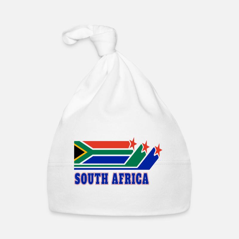 Drapeaux d'Afrique du Sud Bonnet bio Bébé