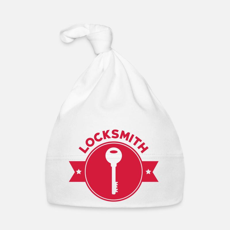 Locksmith Key Schlosser Serrurier Clé Serrure Organic Baby Cap