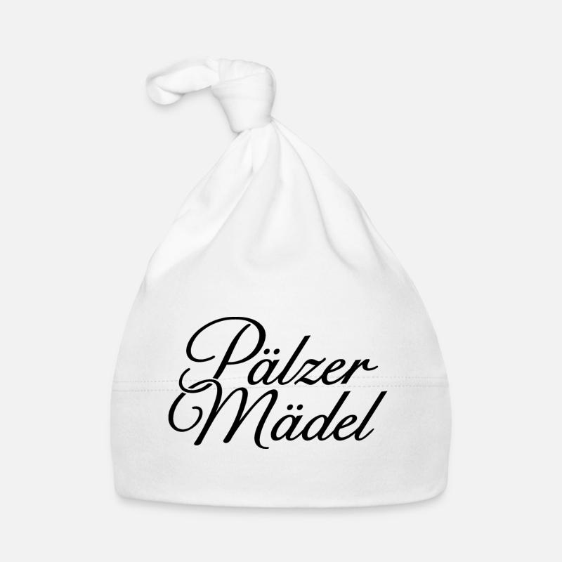 Pälzer Mädel Klassik (Schwarz) Pfalz Baby Bio-Mütze