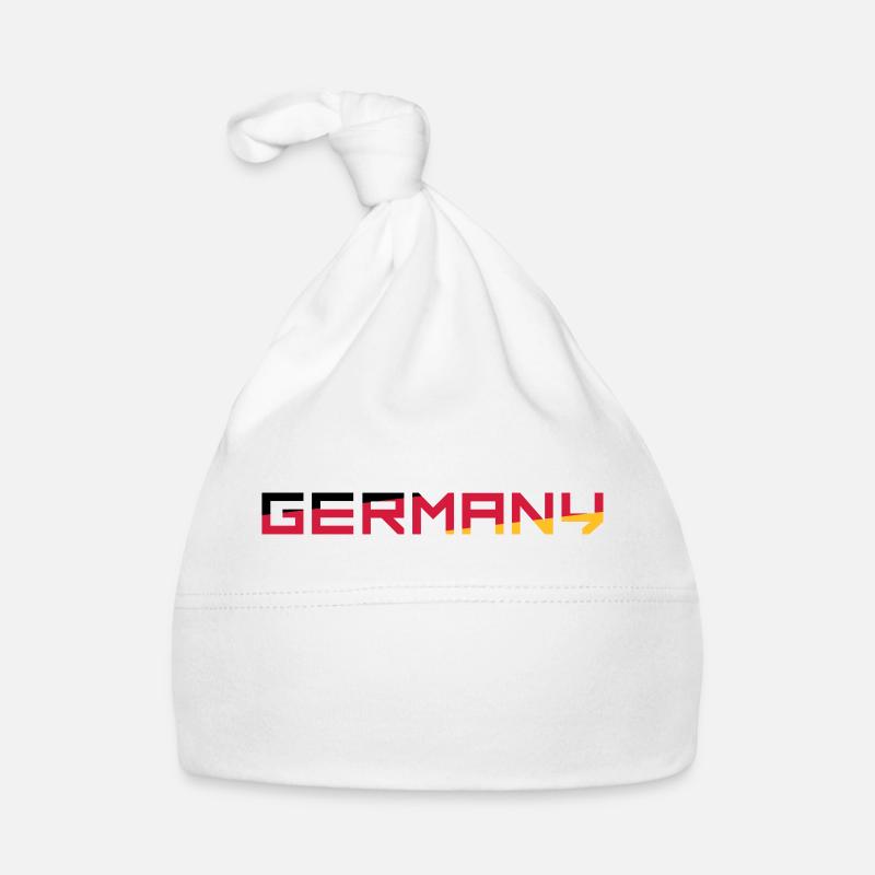 Team Germany Deutschland Farben Schwarz Rot Gold G Baby Bio-Mütze