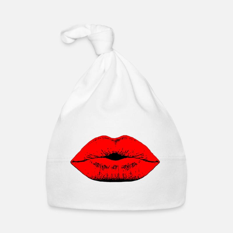 Lips Organic Baby Cap