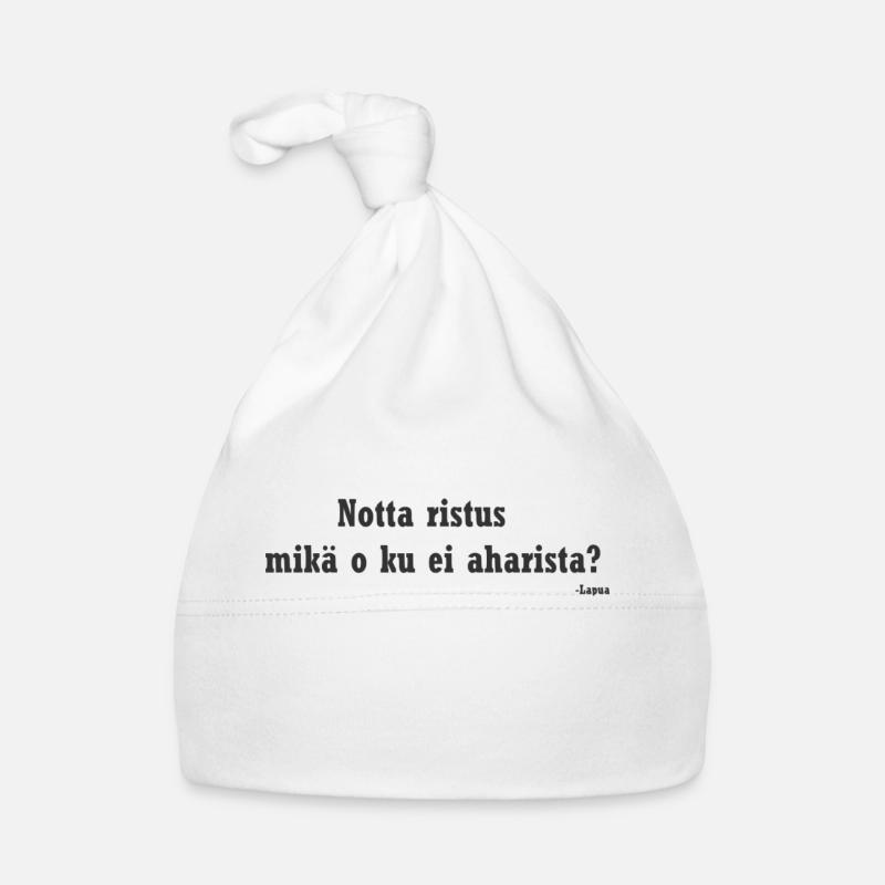 Lapua - Harification basée sur Lapua - amour local à la maison - Bonnet bio Bébé - blanc