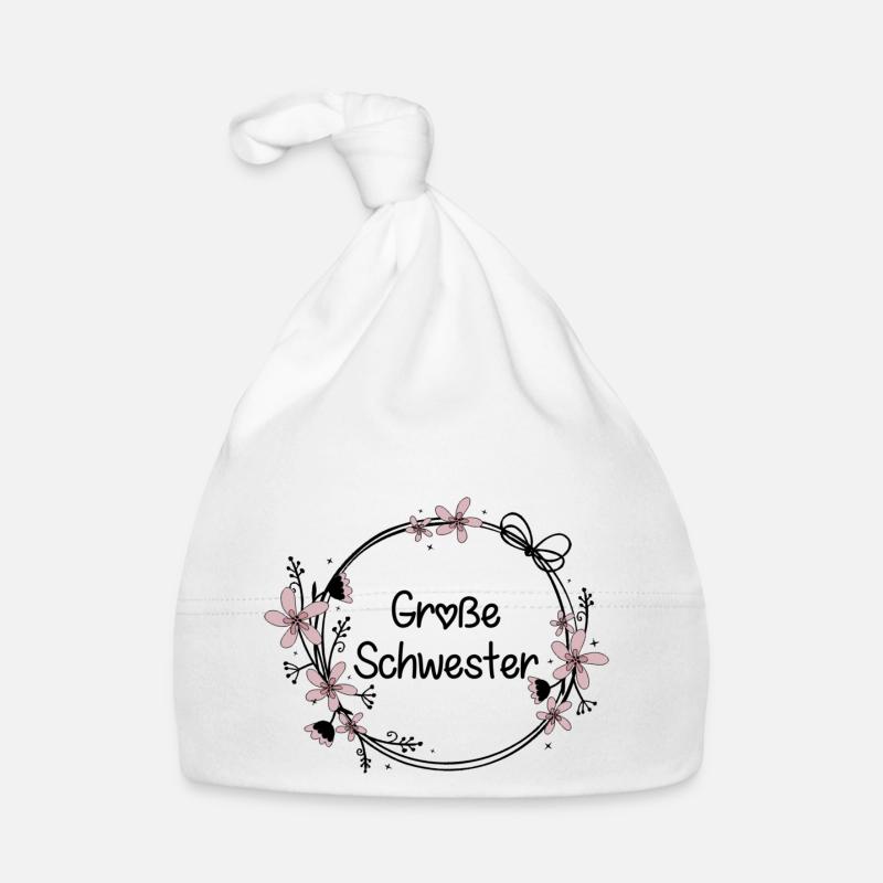 Große Schwester Baby Bio-Mütze
