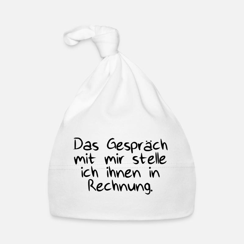 Das Gespräch mit Rechnung Baby Bio-Mütze