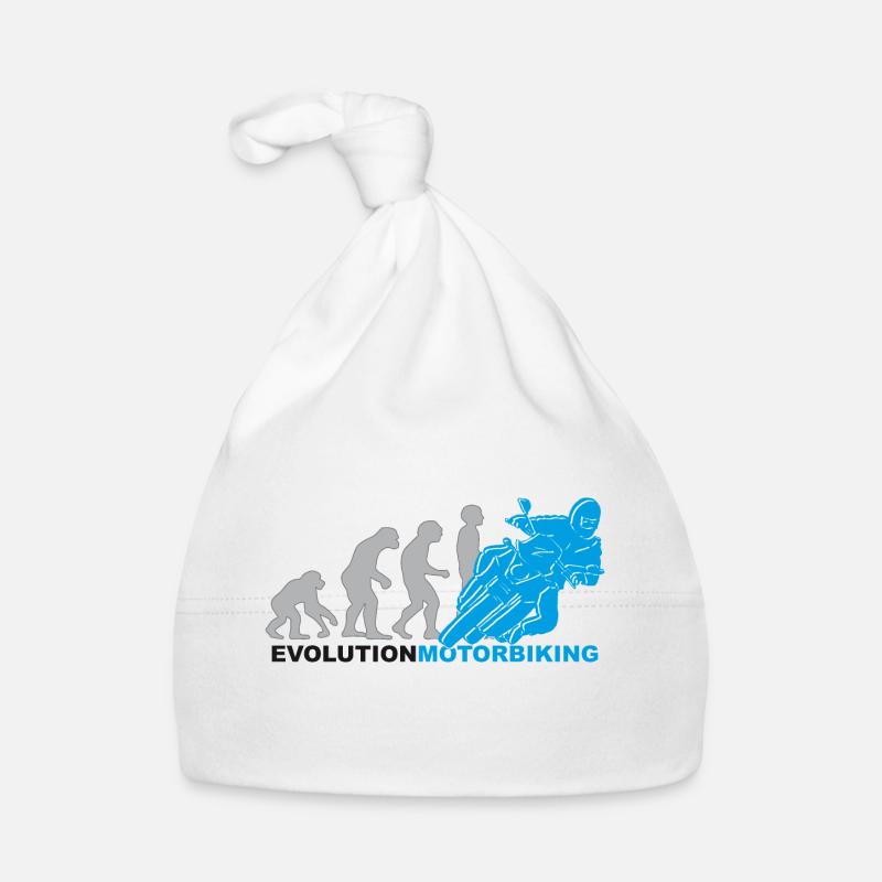 evolution motorbiking, motorrad, motorcycling Baby Bio-Mütze