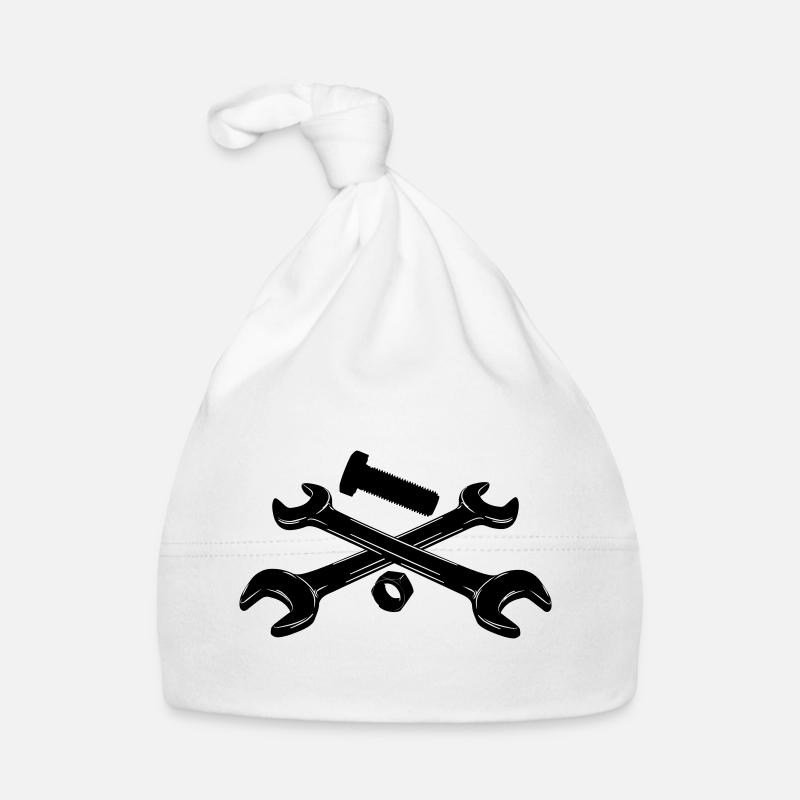Wrenches bolt and nut Organic Baby Cap