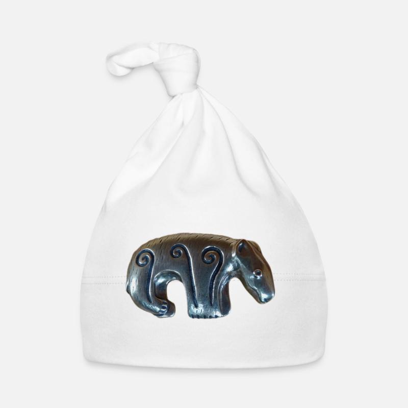 Kalevala silver bear Organic Baby Cap