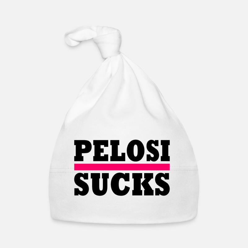Nancy pelosi sucks - Bonnet bio Bébé - blanc