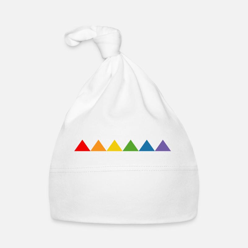 Regenbogen triangle Baby Bio-Mütze