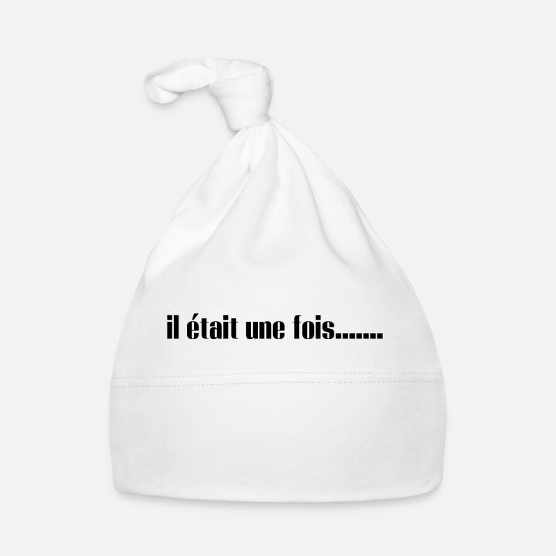 il était une fois - Bonnet bio Bébé - blanc