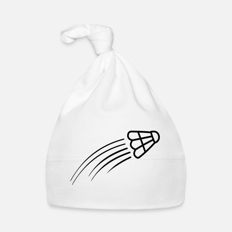 Badminton einfaches Shuttle-Logo Baby Bio-Mütze