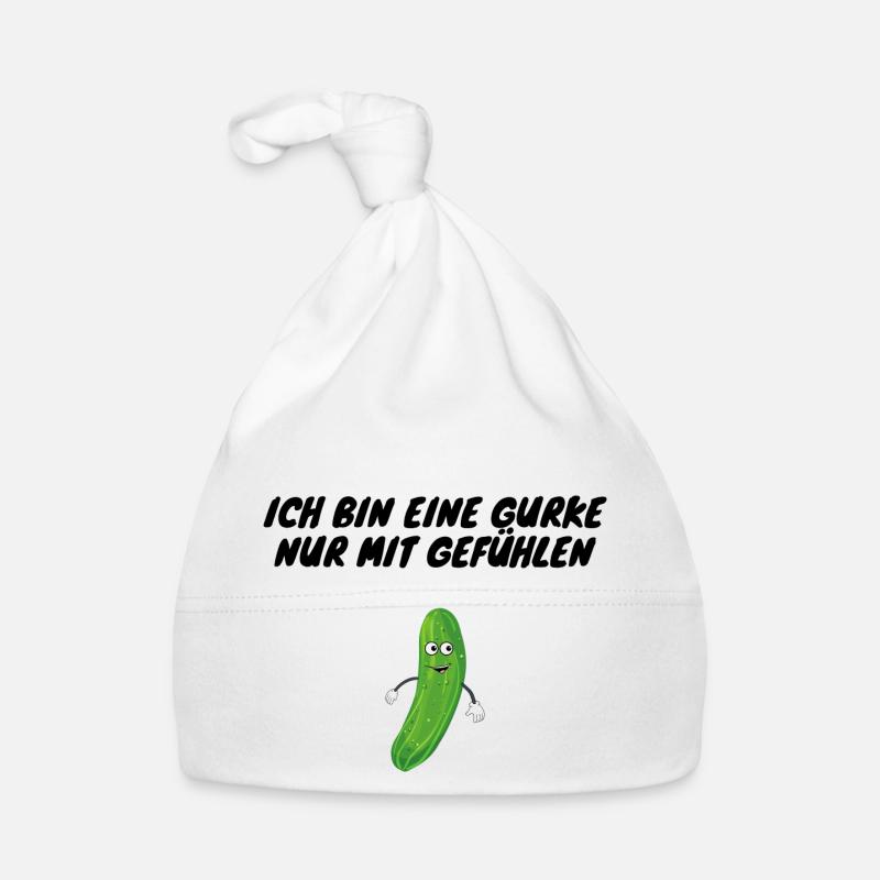Ich bin eine Gurke nur mit Gefühlen Baby Bio-Mütze
