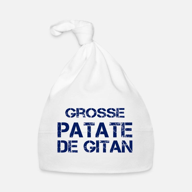 Grosse Patate de Gitan (bleu) Bonnet bio Bébé
