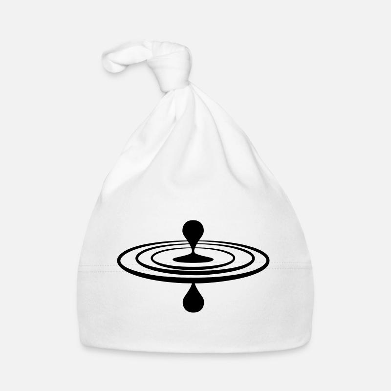 Drop Wasser Achtsamkeit Logo Baby Bio-Mütze