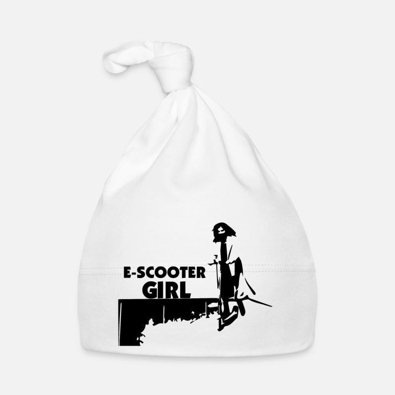 E-Scooter E-Roller Scooter - Baby Bio-Mütze - Weiß