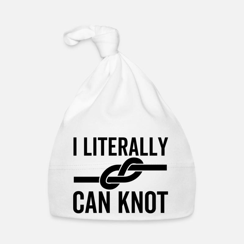I Literally Can Knot Organic Baby Cap