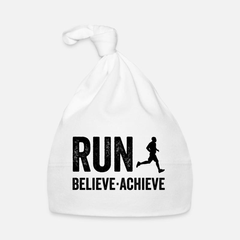 Marathon - Run. Believe. Achieve. Organic Baby Cap