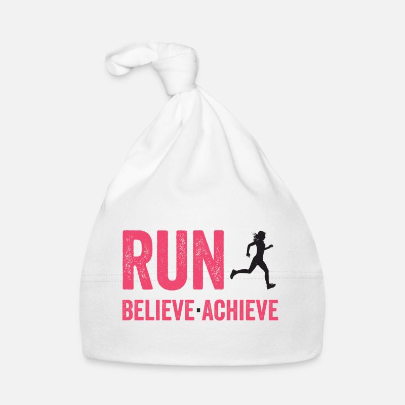 Marathon - Run. Believe. Achieve. Organic Baby Cap