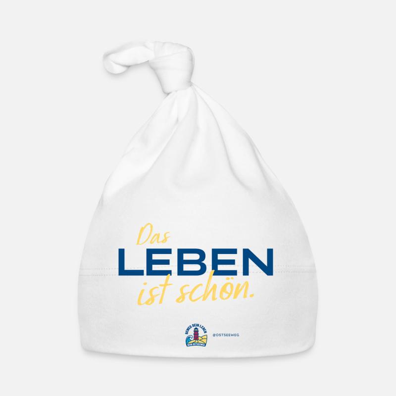 Ostseeweg LEBEN Tee 2023 Hell Baby Bio-Mütze