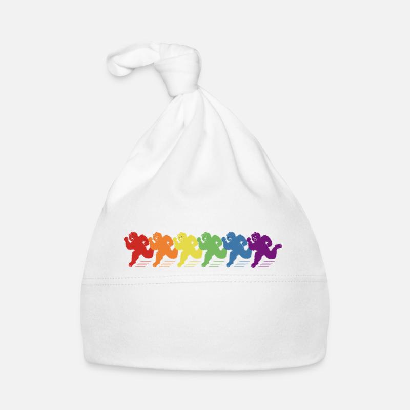 Rainbow Bears Parade! Organic Baby Cap