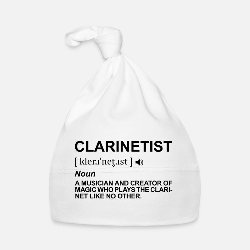 Clarinet player pronunciation Organic Baby Cap