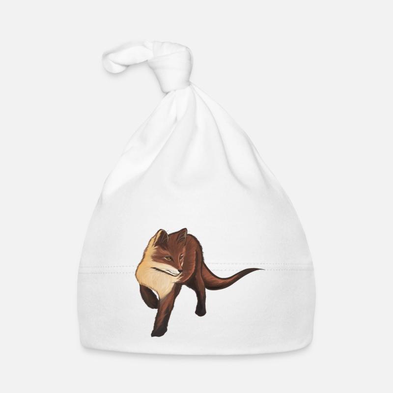Bébé renard - Bonnet bio Bébé - blanc