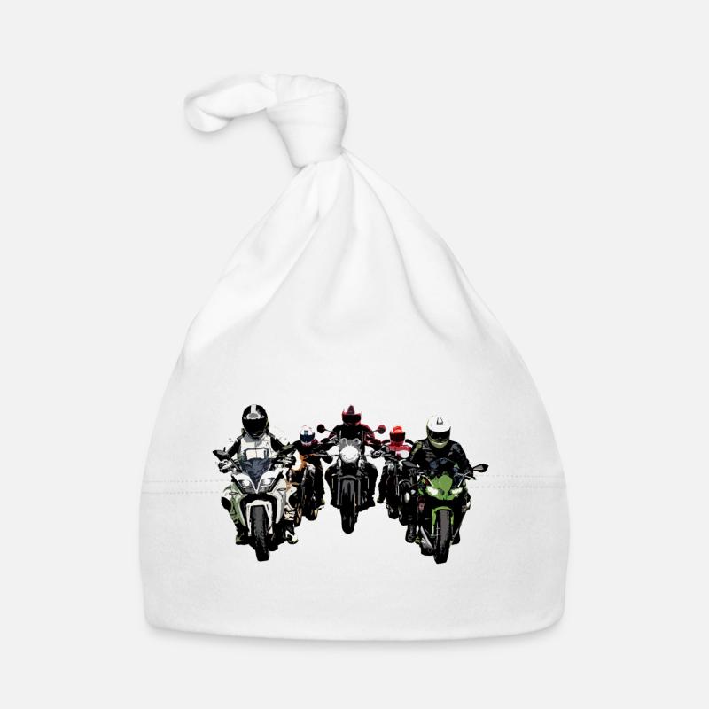 Biker Group Color Organic Baby Cap