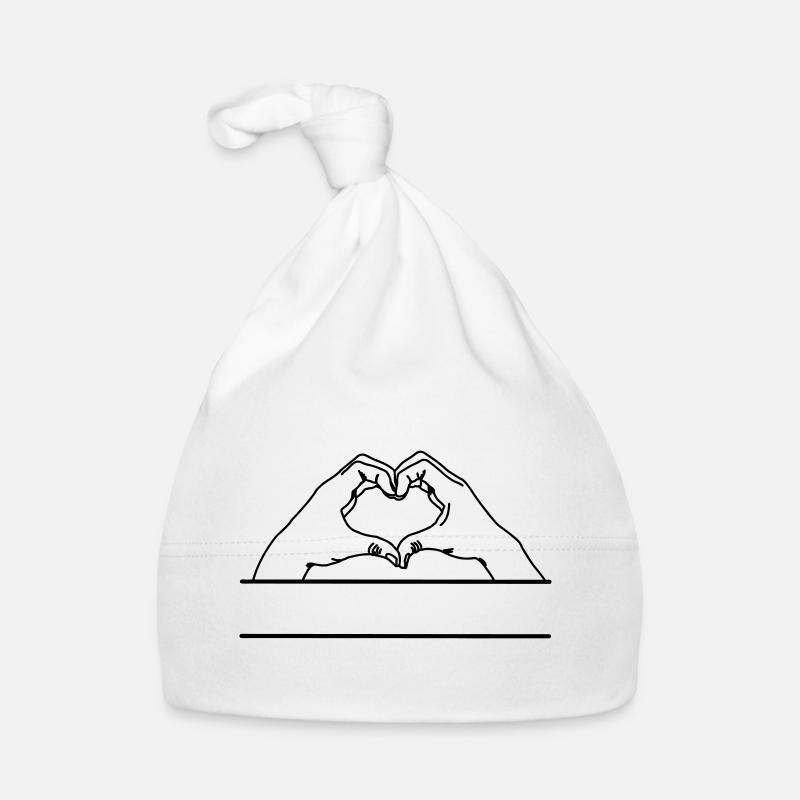 Handgeste Liebestextraum Baby Bio-Mütze