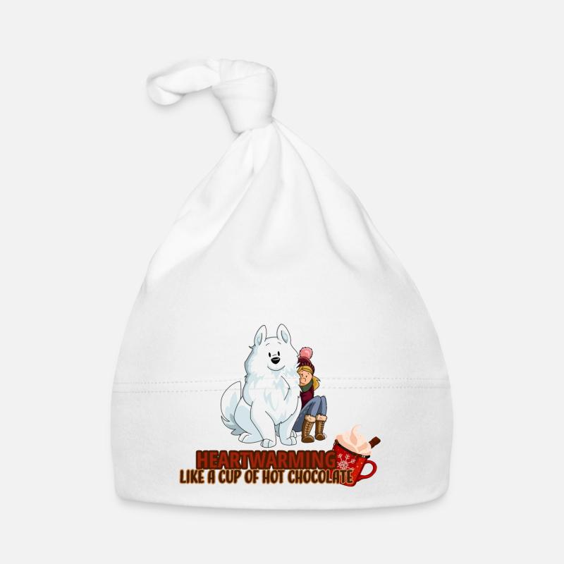 Samo réconfortant comme du chocolat chaud - Bonnet bio Bébé - blanc