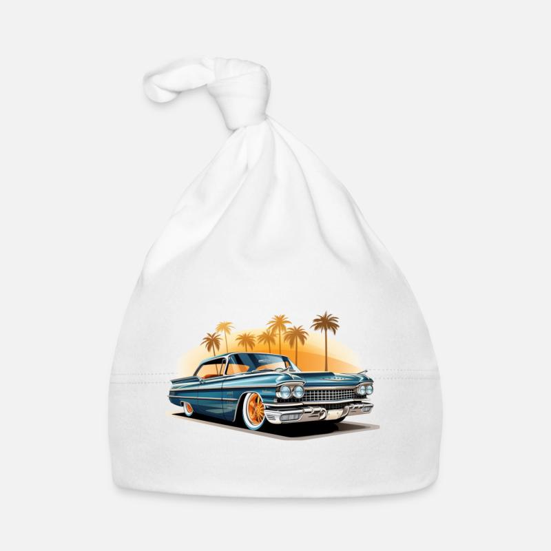 Lowrider Palm Trees Organic Baby Cap