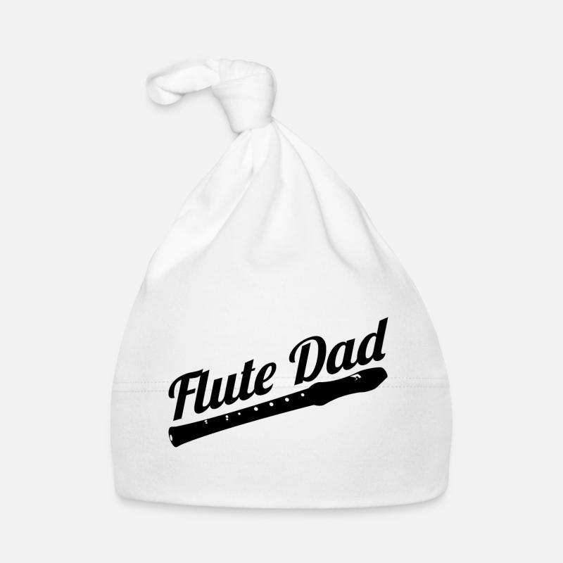 Flötenspieler Vater Baby Bio-Mütze