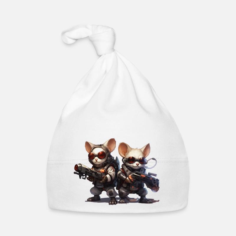 Lasermäuse vom Mars Baby Bio-Mütze
