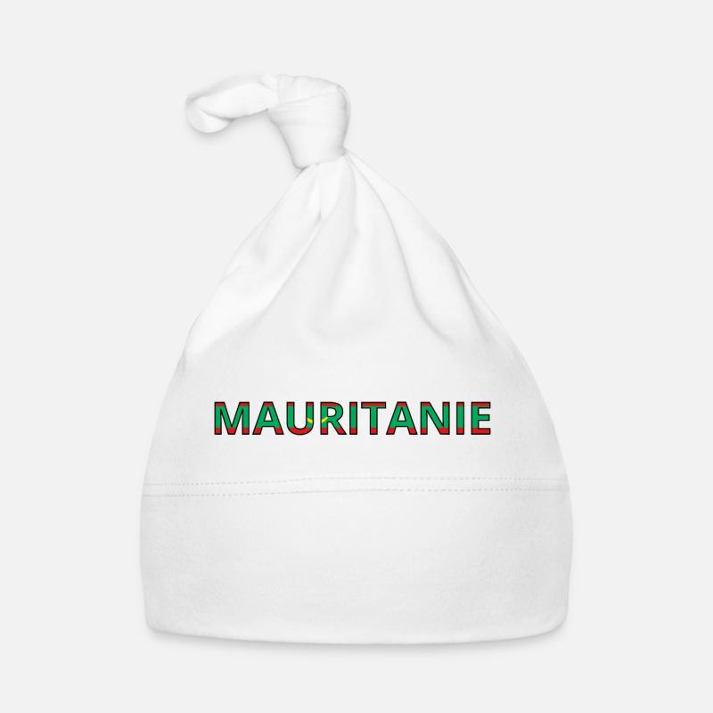 Drapeau Mauritanie Bonnet bio Bébé