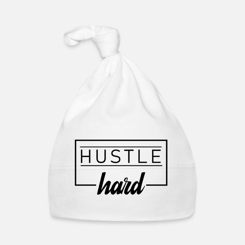 hustle hard Organic Baby Cap