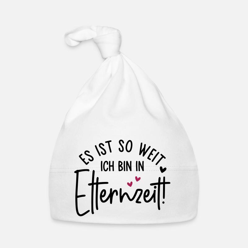 Es ist so weit Ich bin in Elternzeit Baby Bio-Mütze