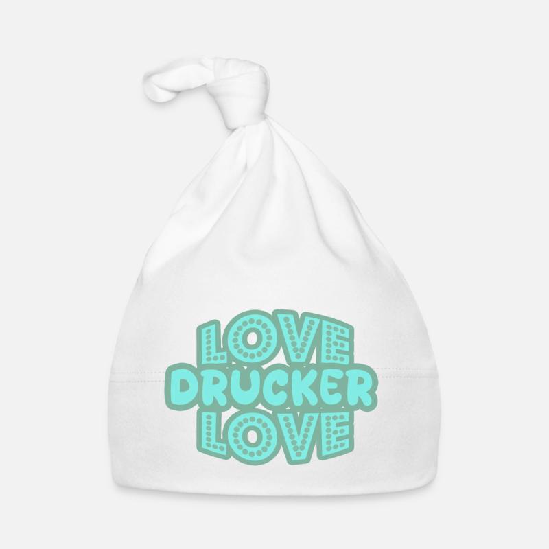 Printer as a saying Organic Baby Cap