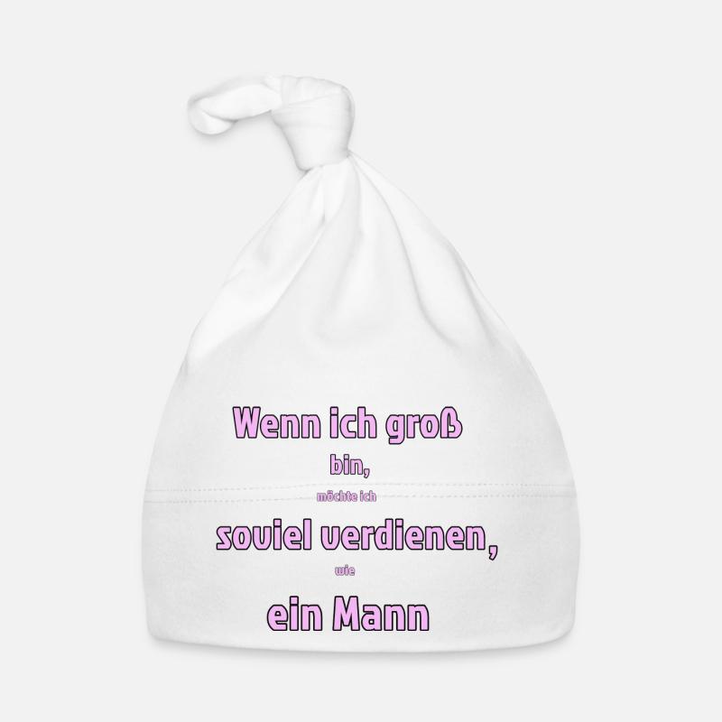 Equal pay Baby Bio-Mütze